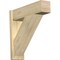 Ekena Millwork Traditional Block Rough Sawn Outlooker, Douglas Fir, 8"W x 28"D x 28"H OUT08X28X28TRA05RDF - alternate 1